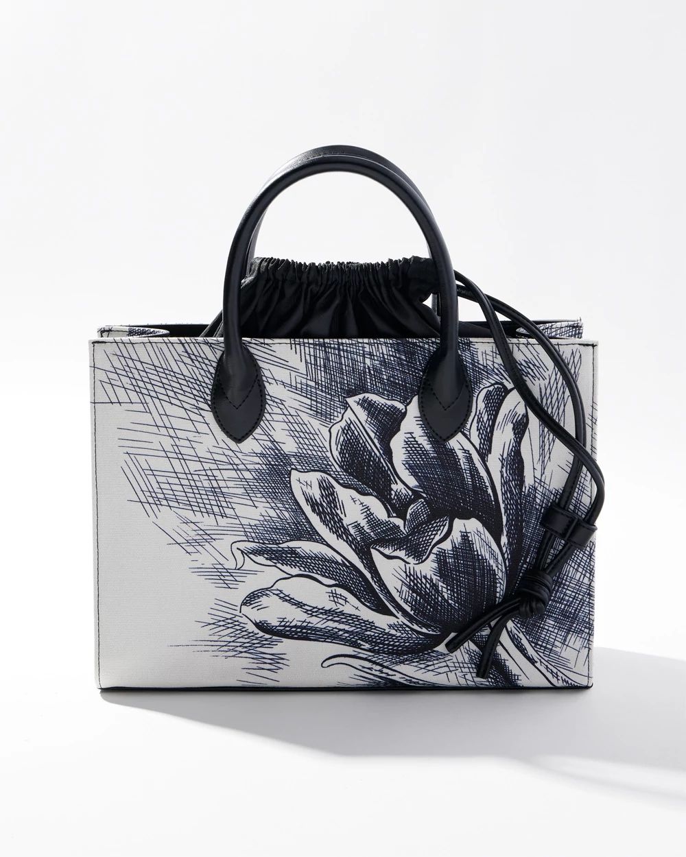 Sketched Floral Tote