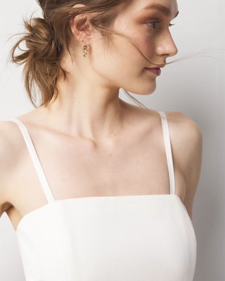 Strapless Colorblock Midi Dress click to view larger image.