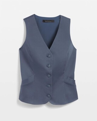 Sleeveless Sateen Vest