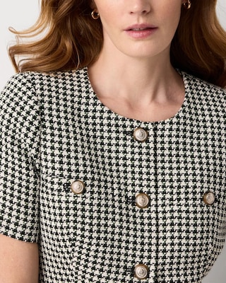 Houndstooth Tweed Jacket click to view larger image.