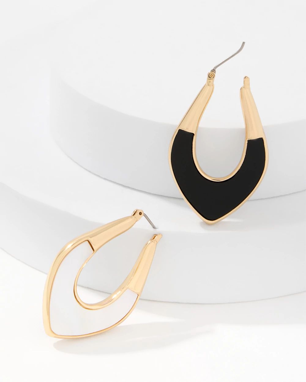 Mother of Pearl Hoop Earrings