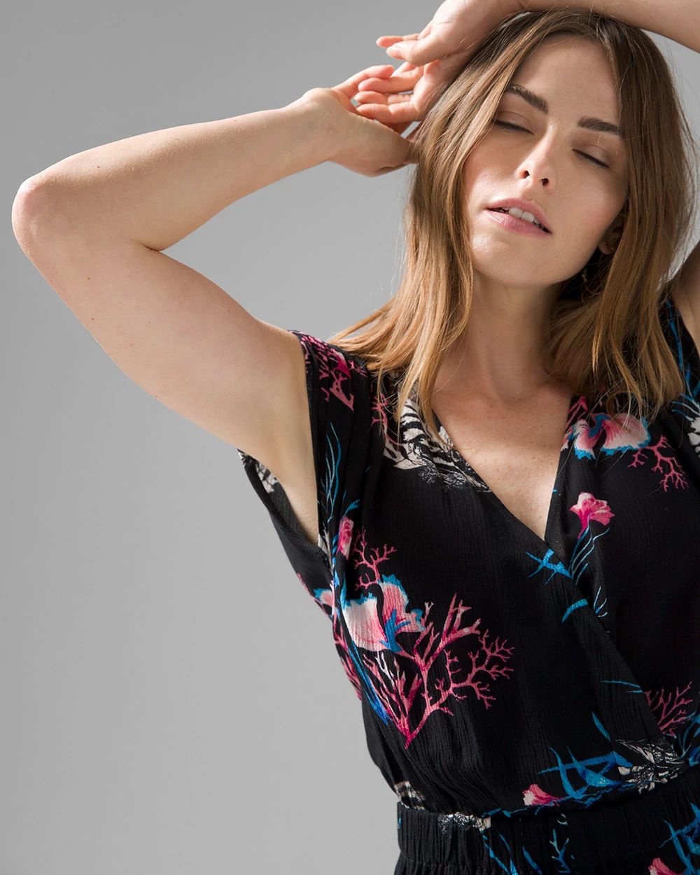 Crinkle Romper Cover Up