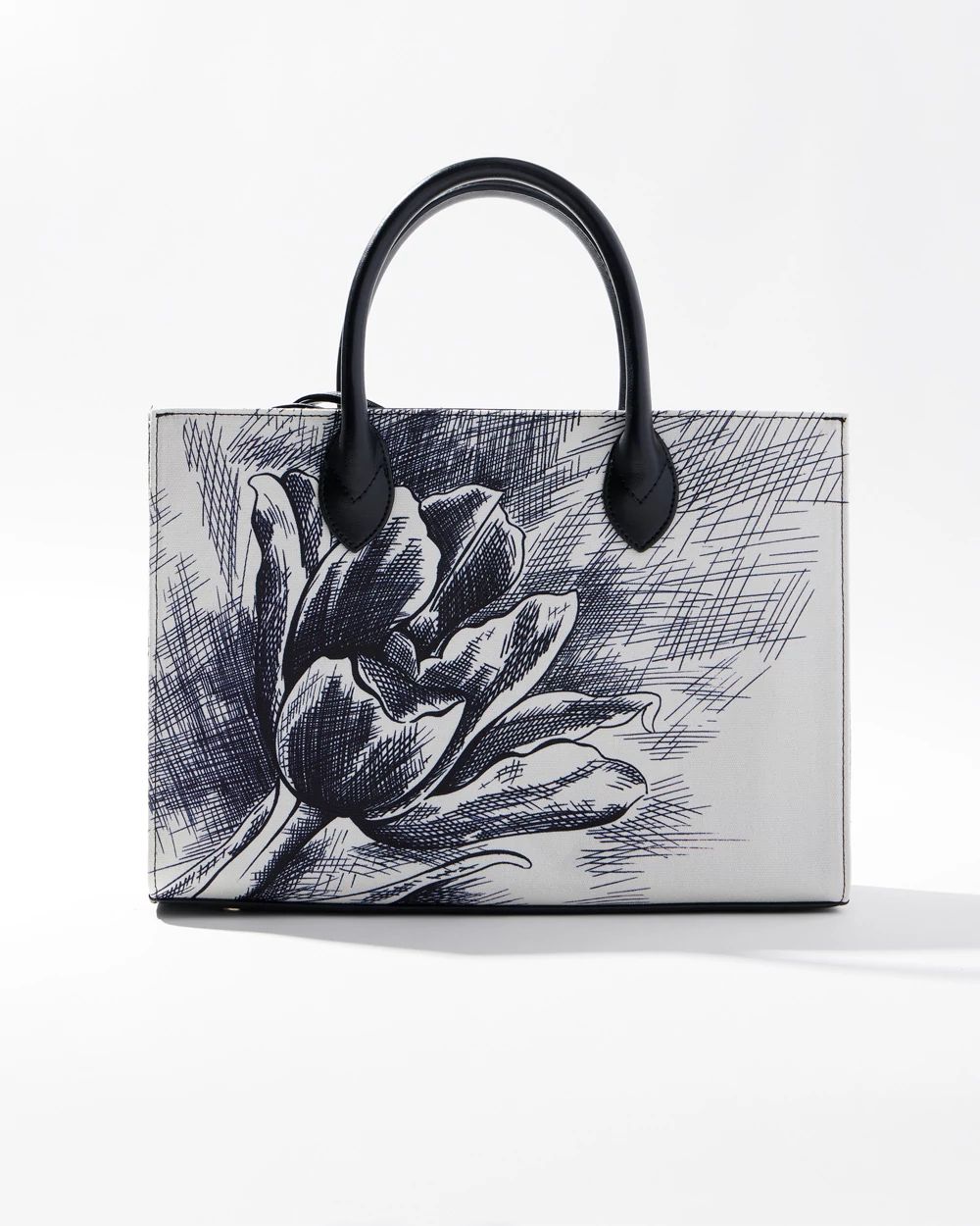 Sketched Floral Tote