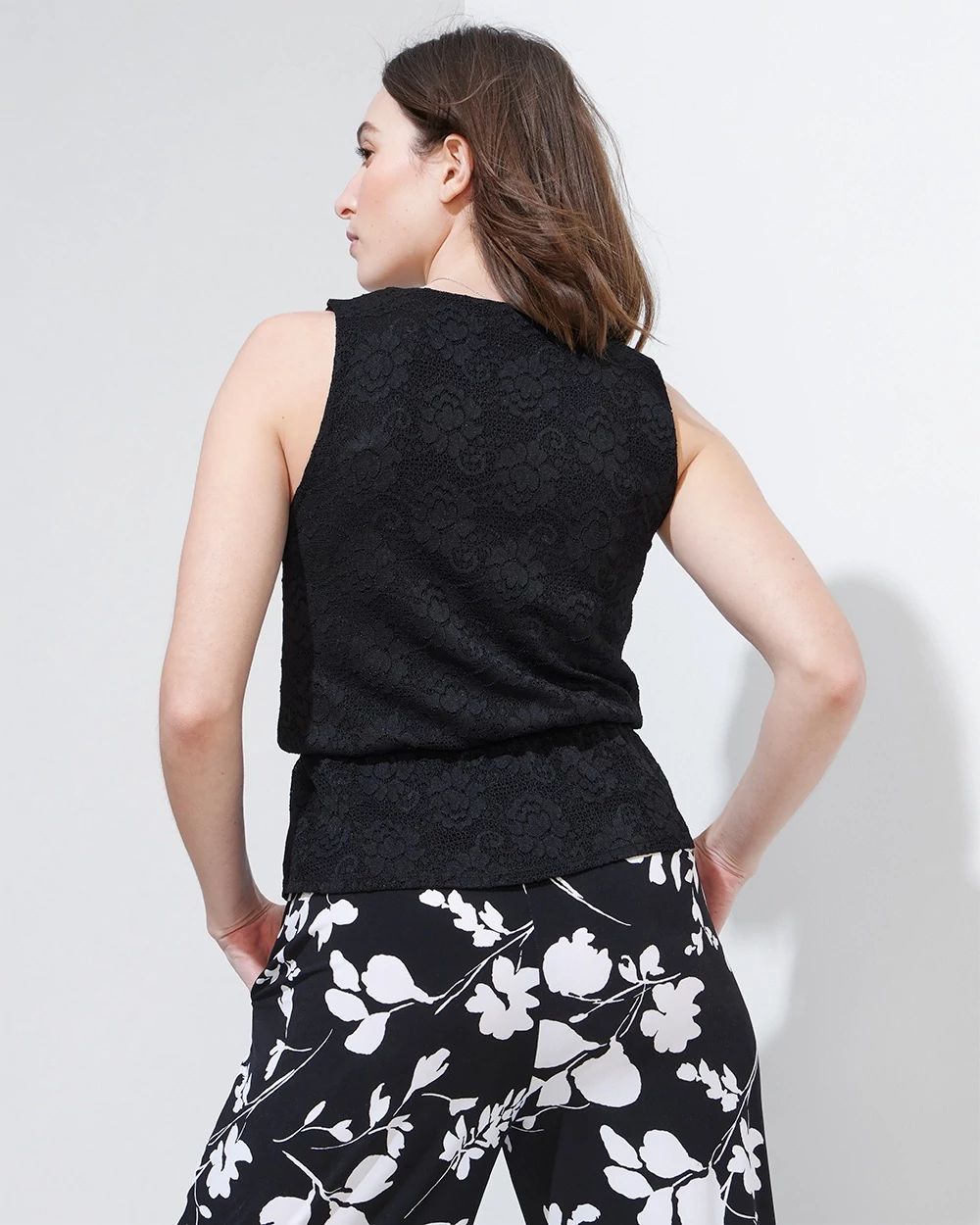 Outlet WHBM Lace V-Neck Tank Top