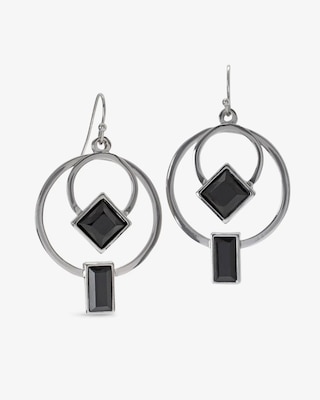 Double Hoop Geometric Earrings