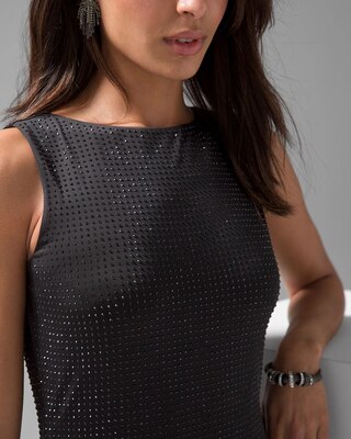 Matte Jersey Black Studded Dress