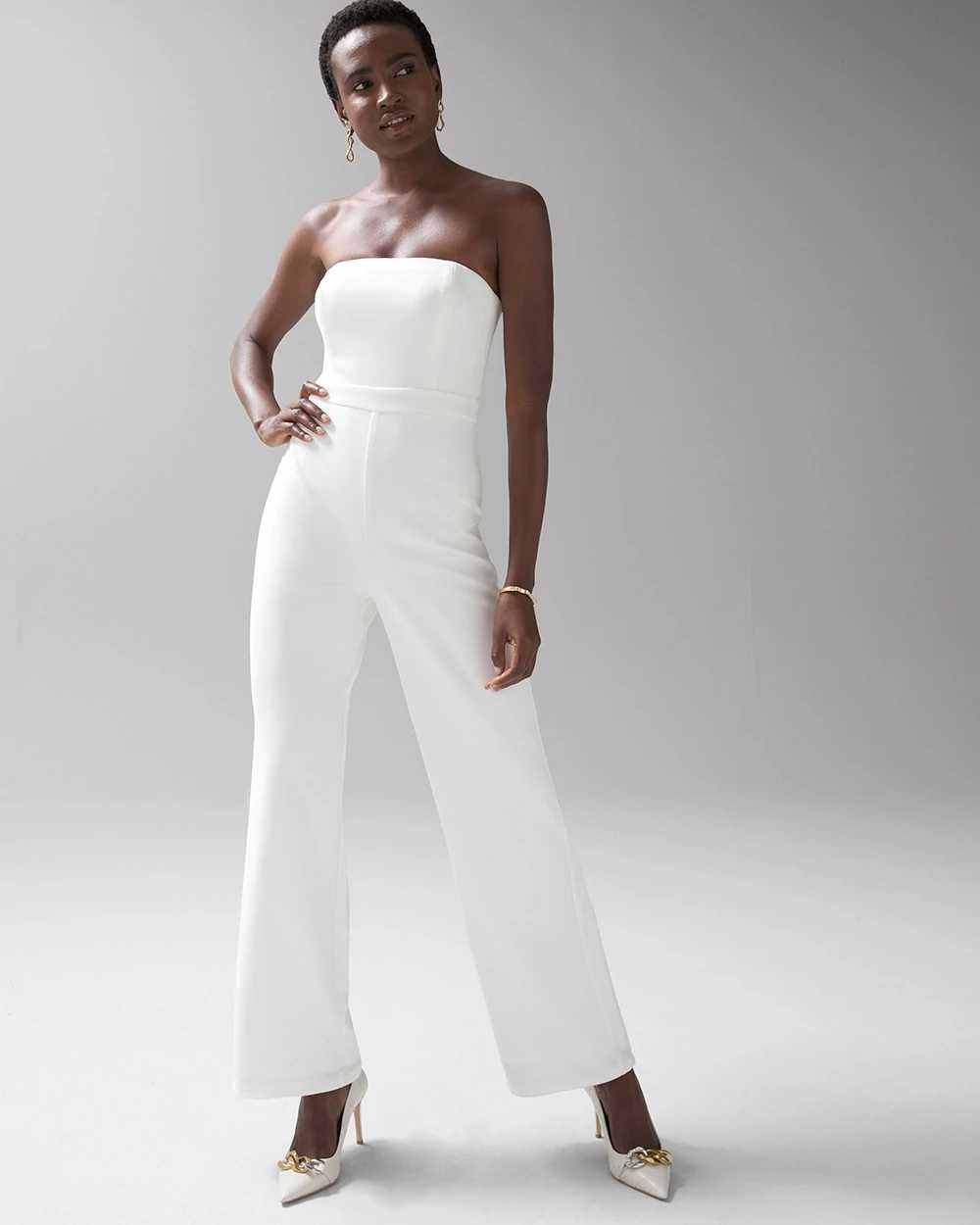 White house black market white jumpsuit sales