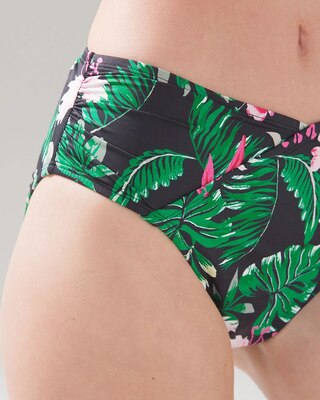 High-Waist Wrap Bikini Swim Bottom