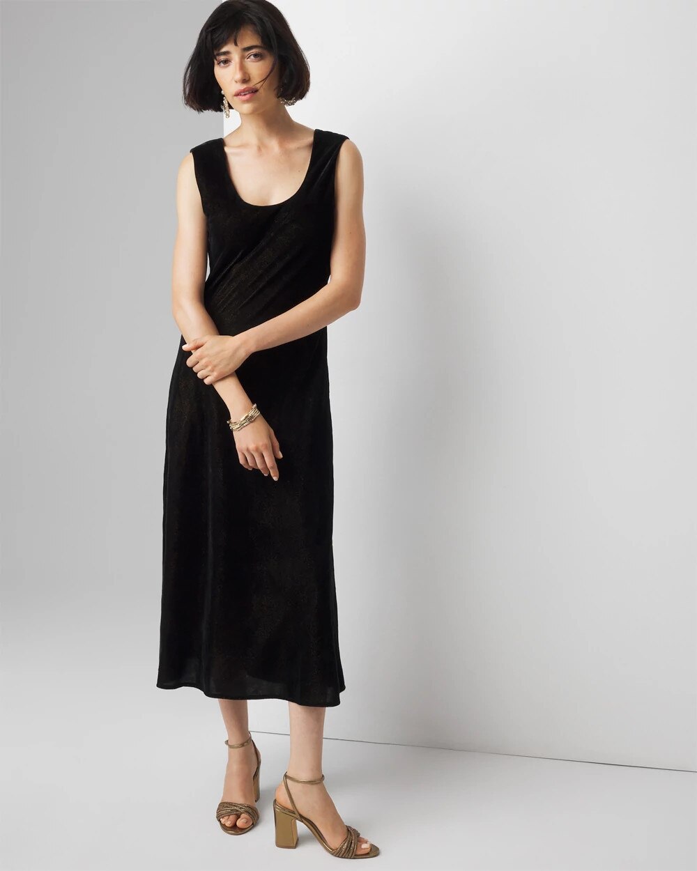 Velvet Slip Dress | White House Black Market