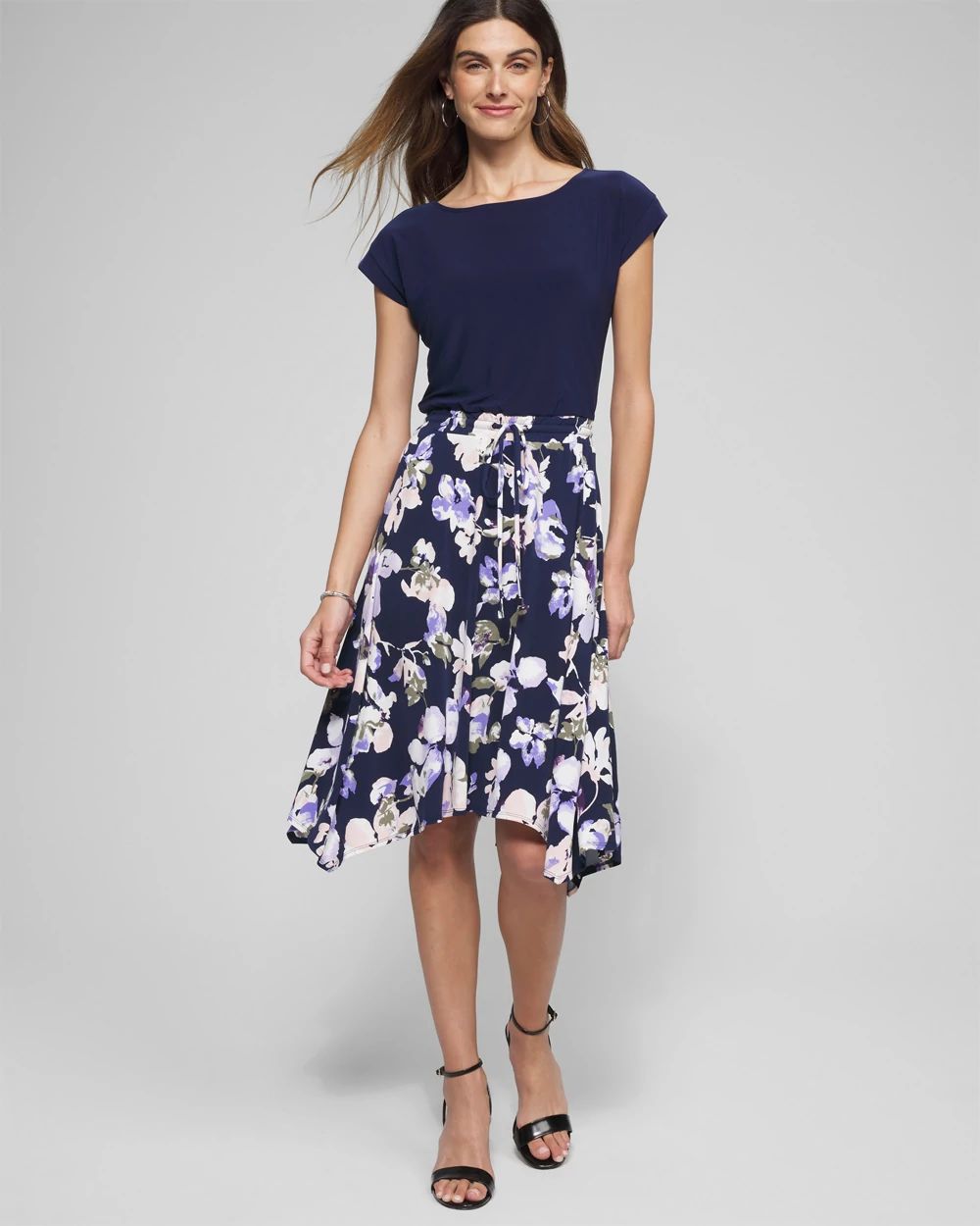 Outlet WHBM Handkerchief Midi Dress