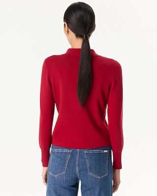 Collared Button Front Cardigan click to view larger image.