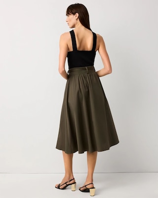 Petite A-line Midi Skirt click to view larger image.