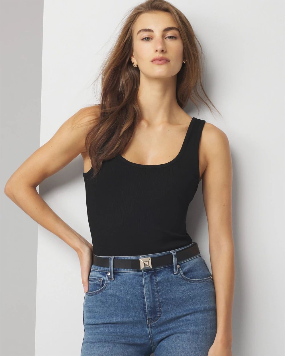 WHBMFORME™ Soft Rib Scoop Neck Tank