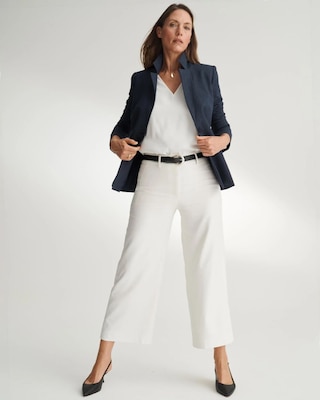 High Rise Wide Leg Crop Pant