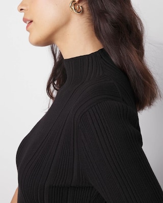 Ribbed Mockneck Sweater click to view larger image.
