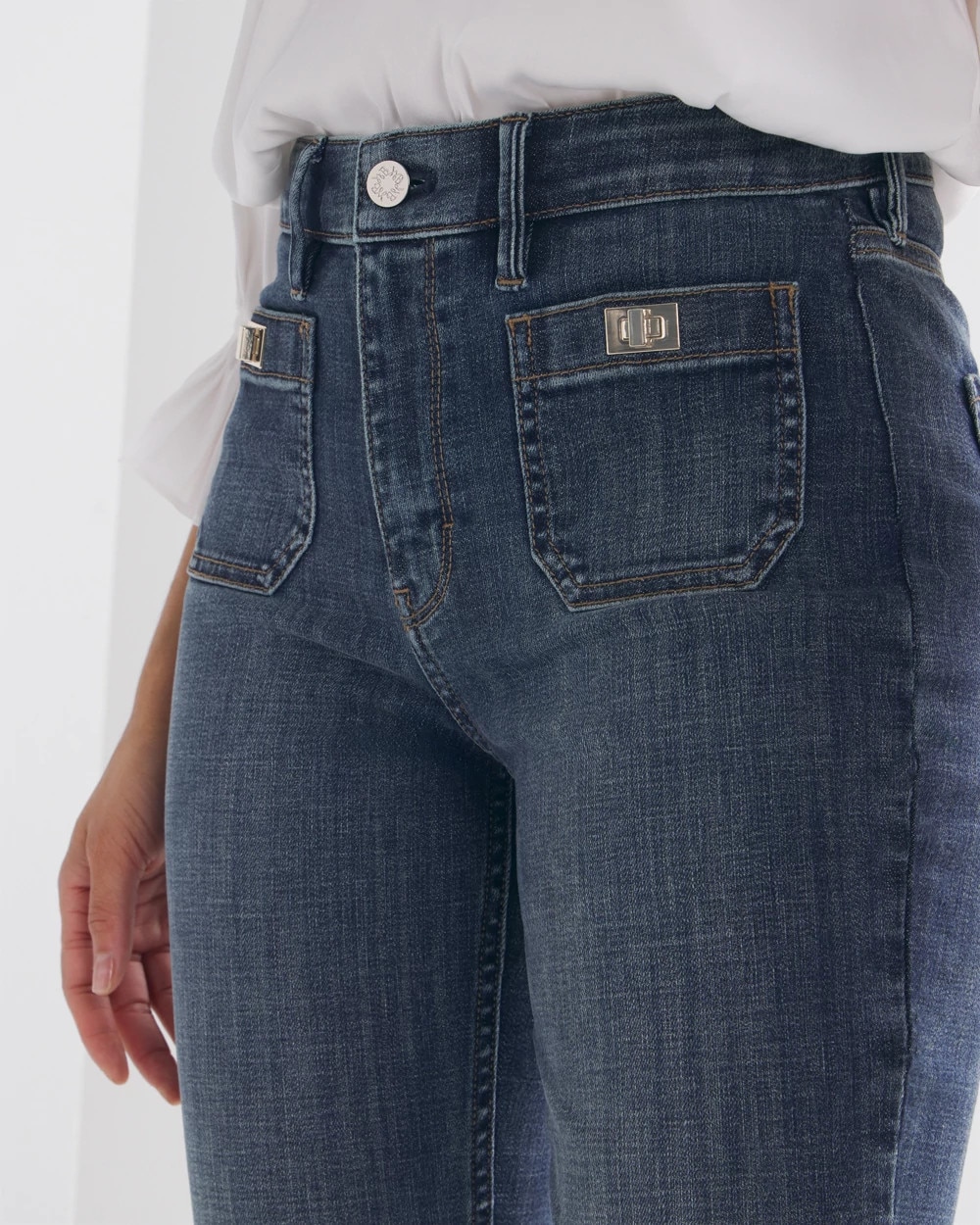 High-Rise Everyday Soft Turnlock Slim Crop Jeans
