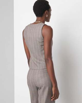 Petite Plaid Vest