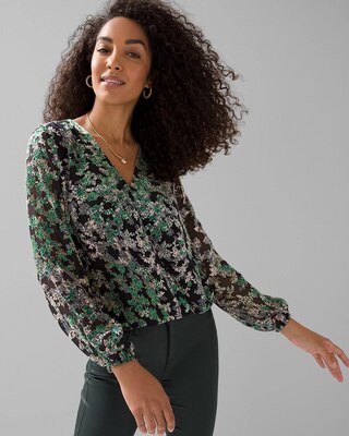 Long Sleeve Silk Blouse