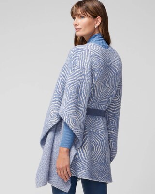 Jacquard Belted Ruana