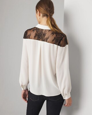 Lace Shoulder Shirt click to view larger image.