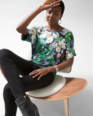 Short-Sleeve Woven Dolman