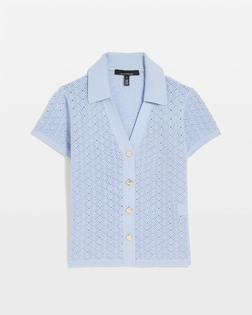 Textured Stitch Collared Cardigan