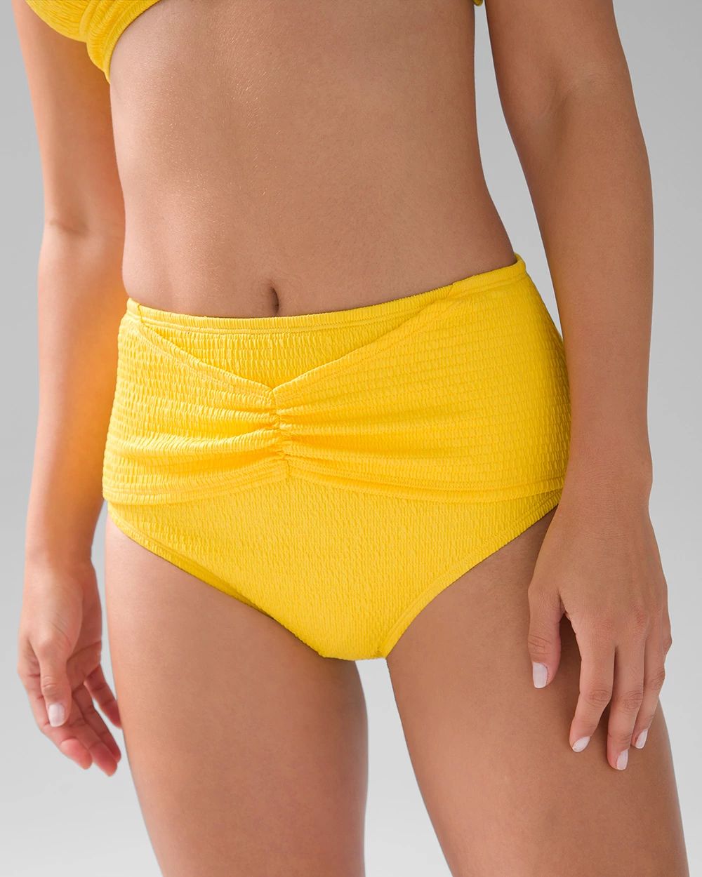 High-Waist Wrap Bikini Swim Bottom