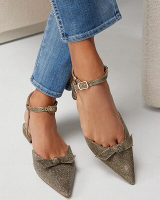 Sparkle Closed Toe Flats