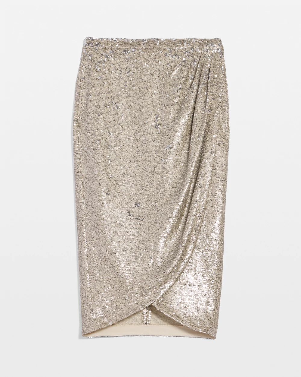 Sequin Wrap Skirt