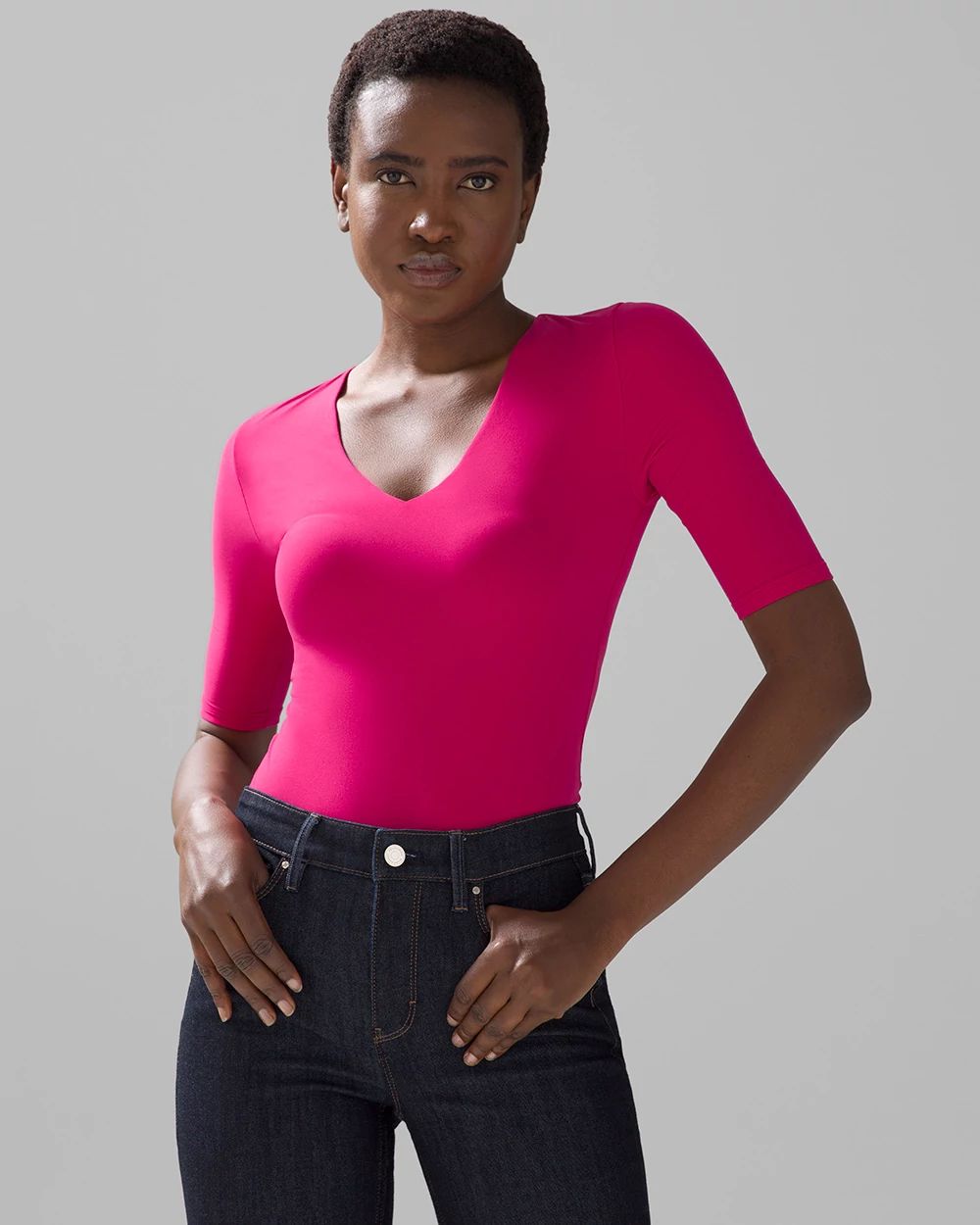 WHBM® FORME Elbow-Sleeve Top
