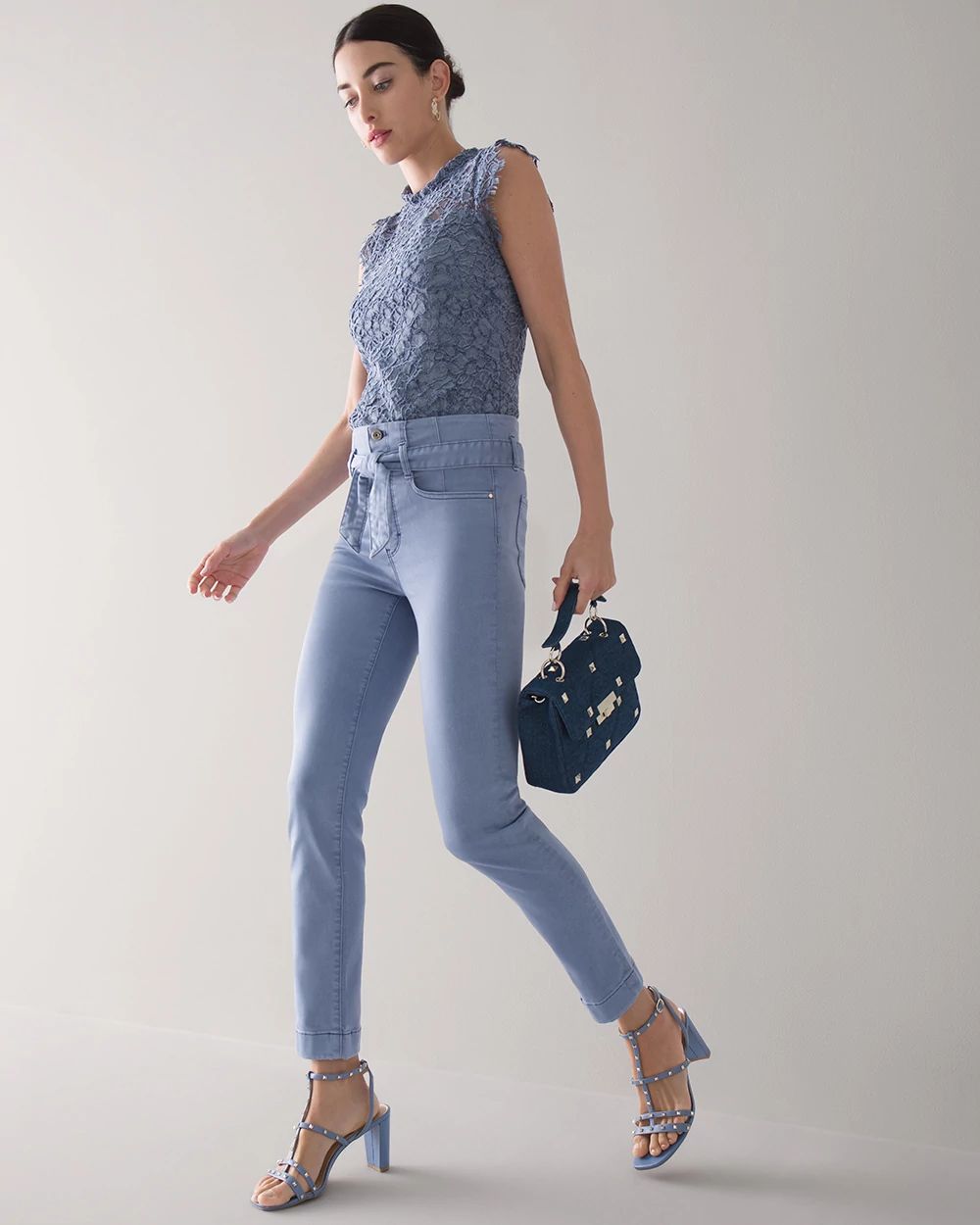 High-Rise Everyday Soft Denim™ Corset Slim Crop Jeans