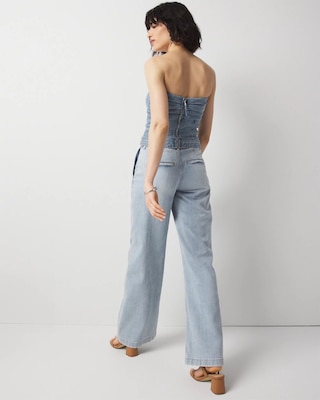 Petite High-Rise Pleated Trouser Jean click to view larger image.