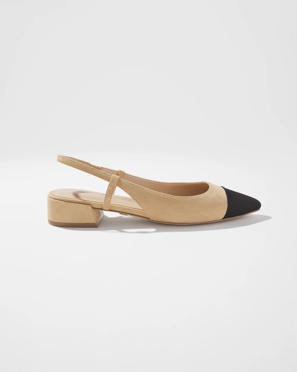 Faux Suede Heeled Slingback