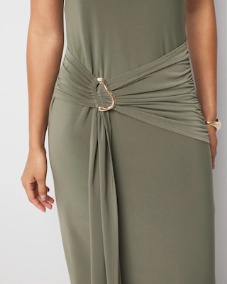 One-Shoulder Matte Jersey Dress click to view larger image.