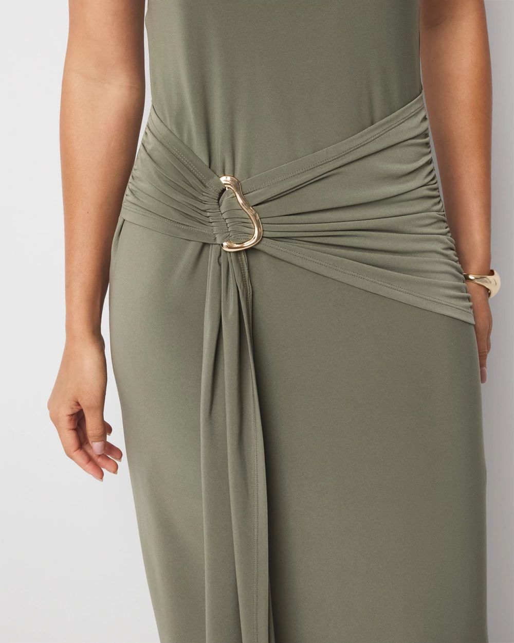 One-Shoulder Matte Jersey Dress