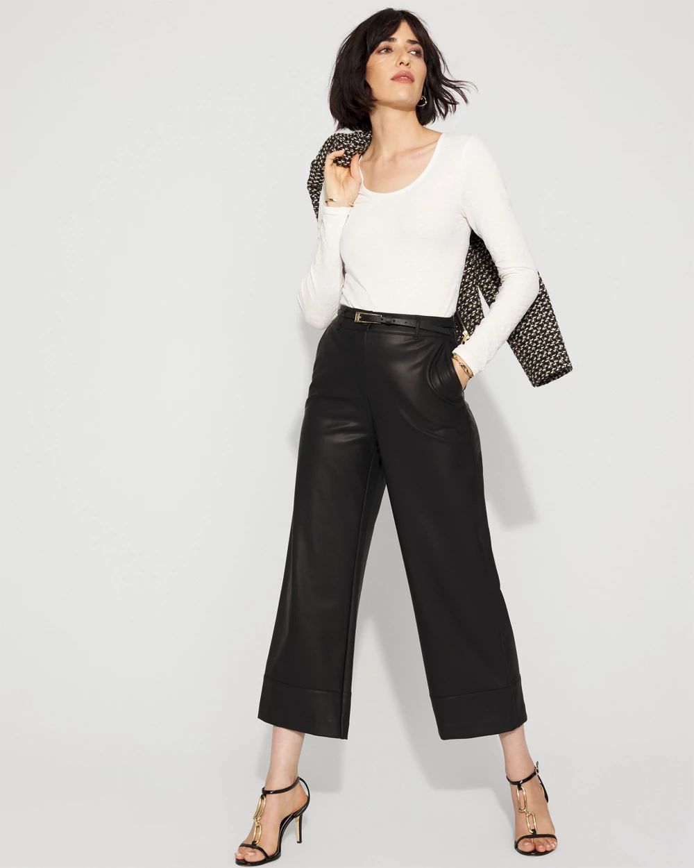 WHBM FORME™ All Ways Stretch Jacquard Scoop Neck Tee