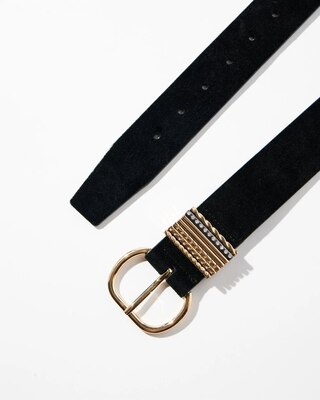 Suede Denim Belt