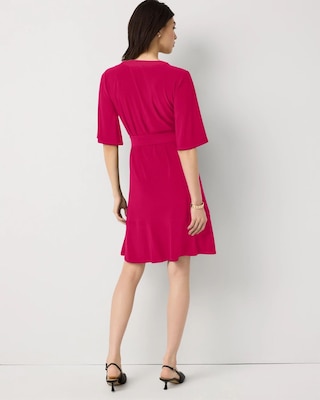 Matte Jersey Belted Kimono Dress click to view larger image.