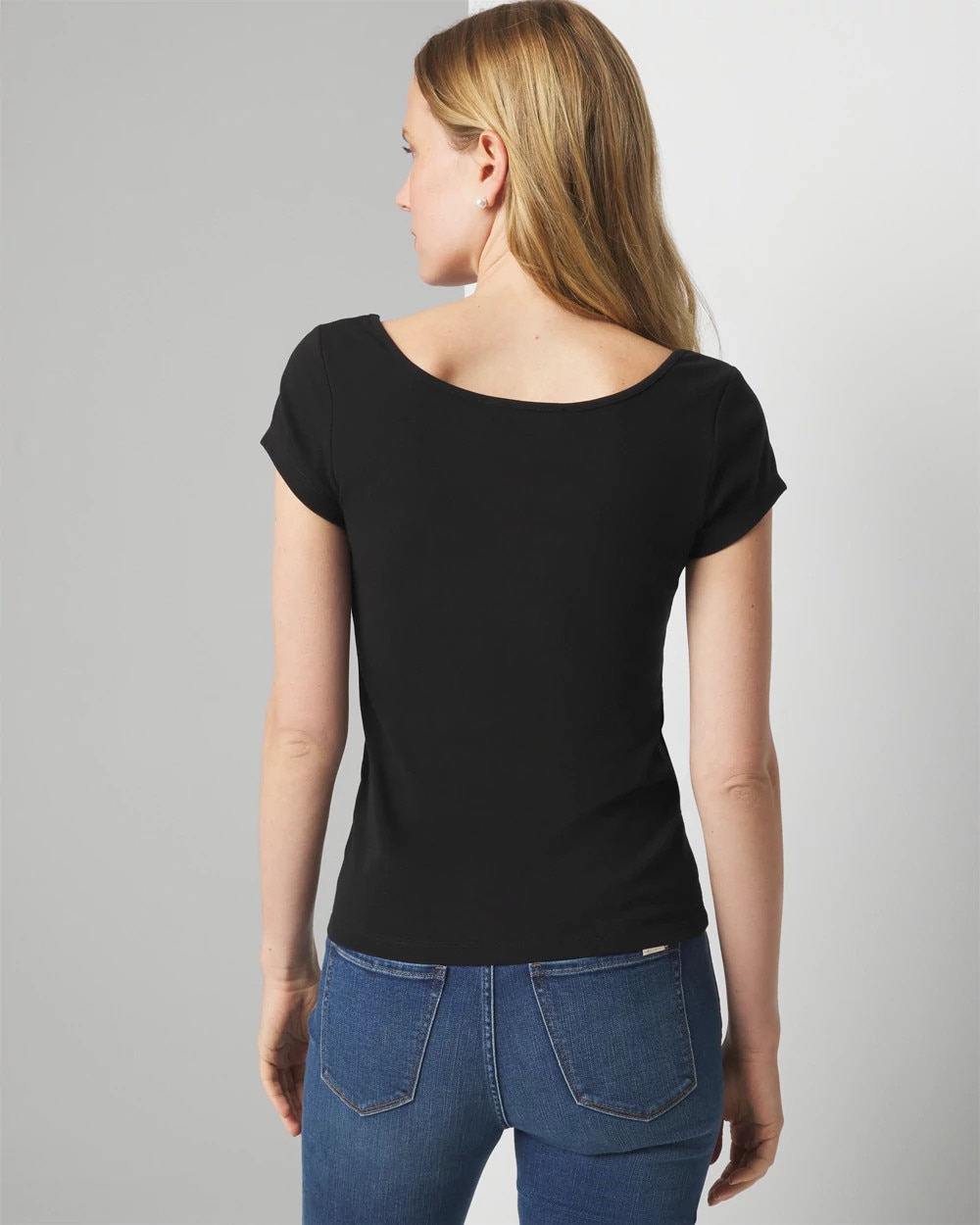 WHBMFORME™ All Ways Stretch Scoop Neck Tee