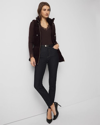 Lace Trim Long Sleeve Tee click to view larger image.