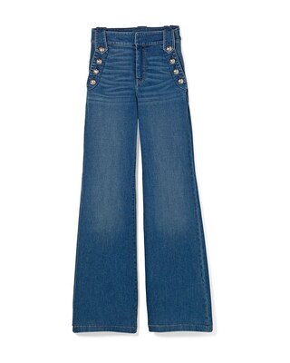 High-Rise Mariner Wide Leg Jeans