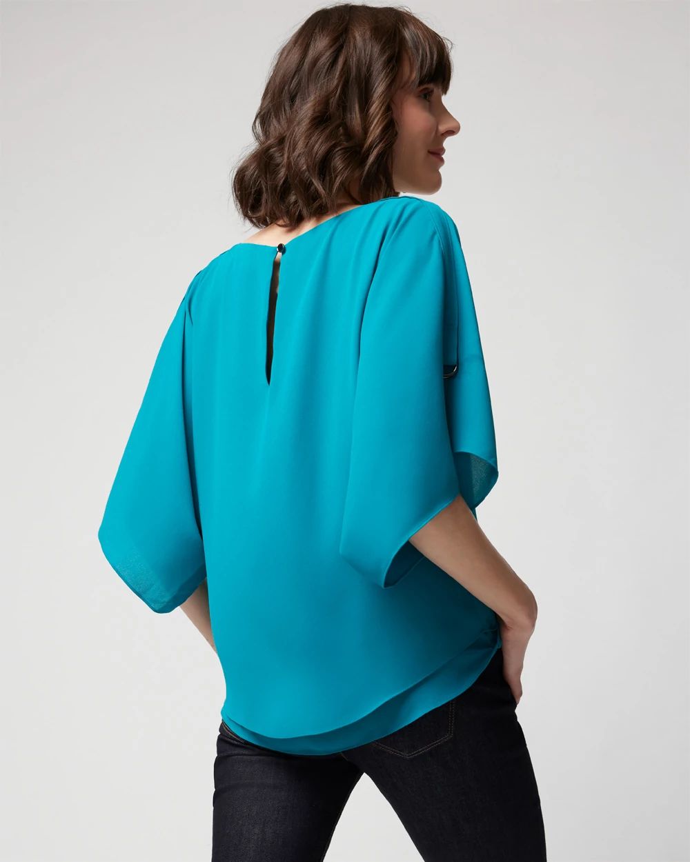 Utility Sleeve Kimono Blouse