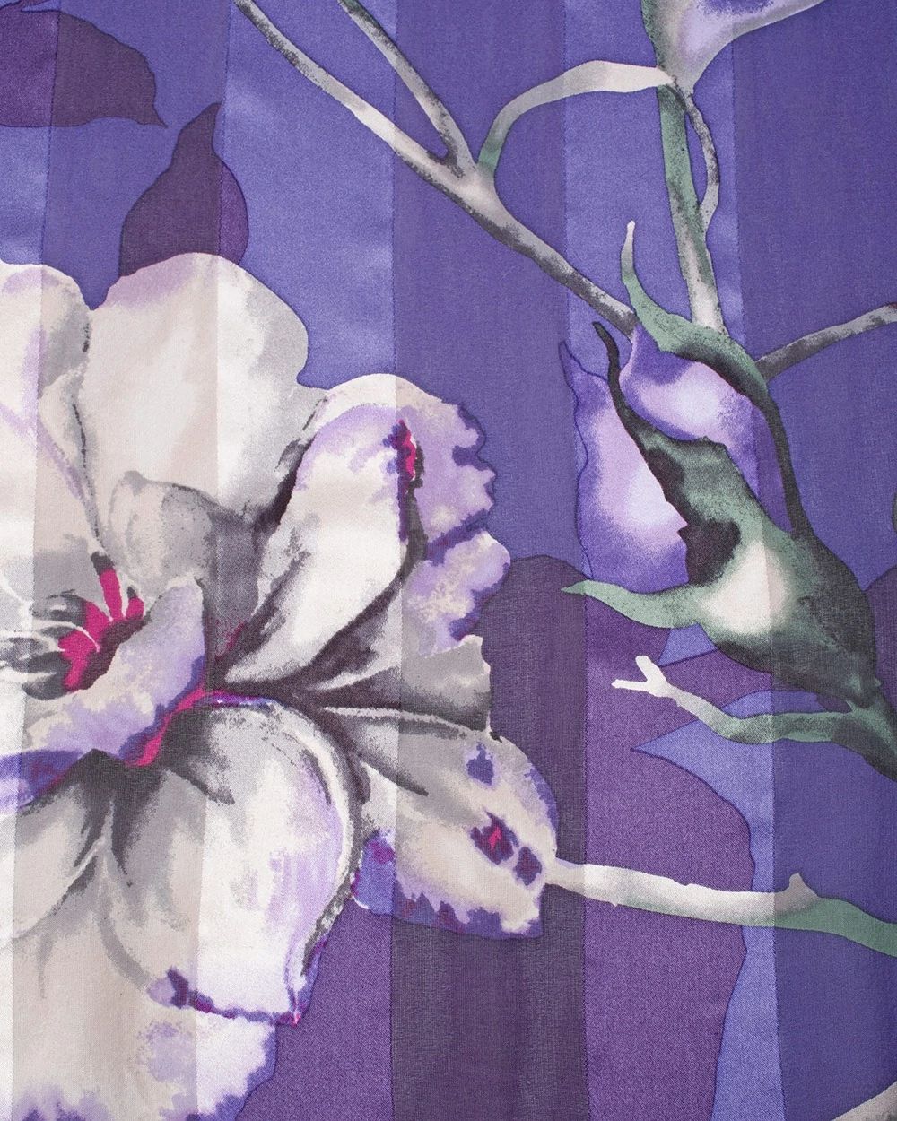 Silk Floral Oblong Scarf