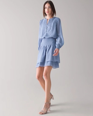 Smocked Blouson Dress click to view larger image.
