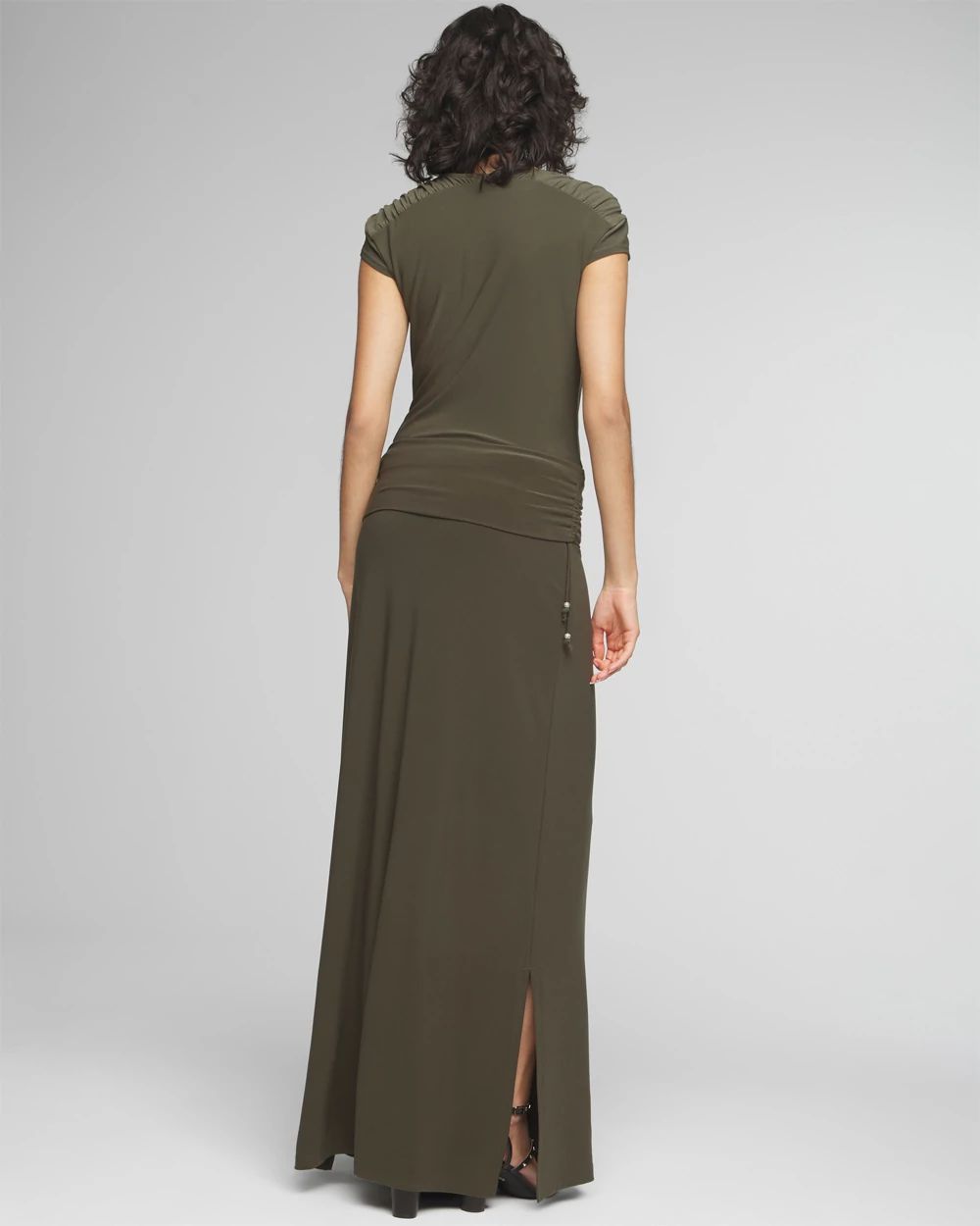 Matte Jersey Convertible Maxi Skirt