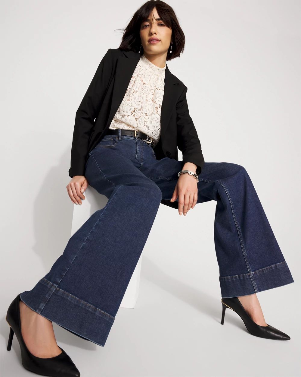 Petite Extra High-Rise Wide-Leg Trouser Jean