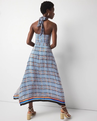 Halter Tie-Waist Maxi Dress click to view larger image.