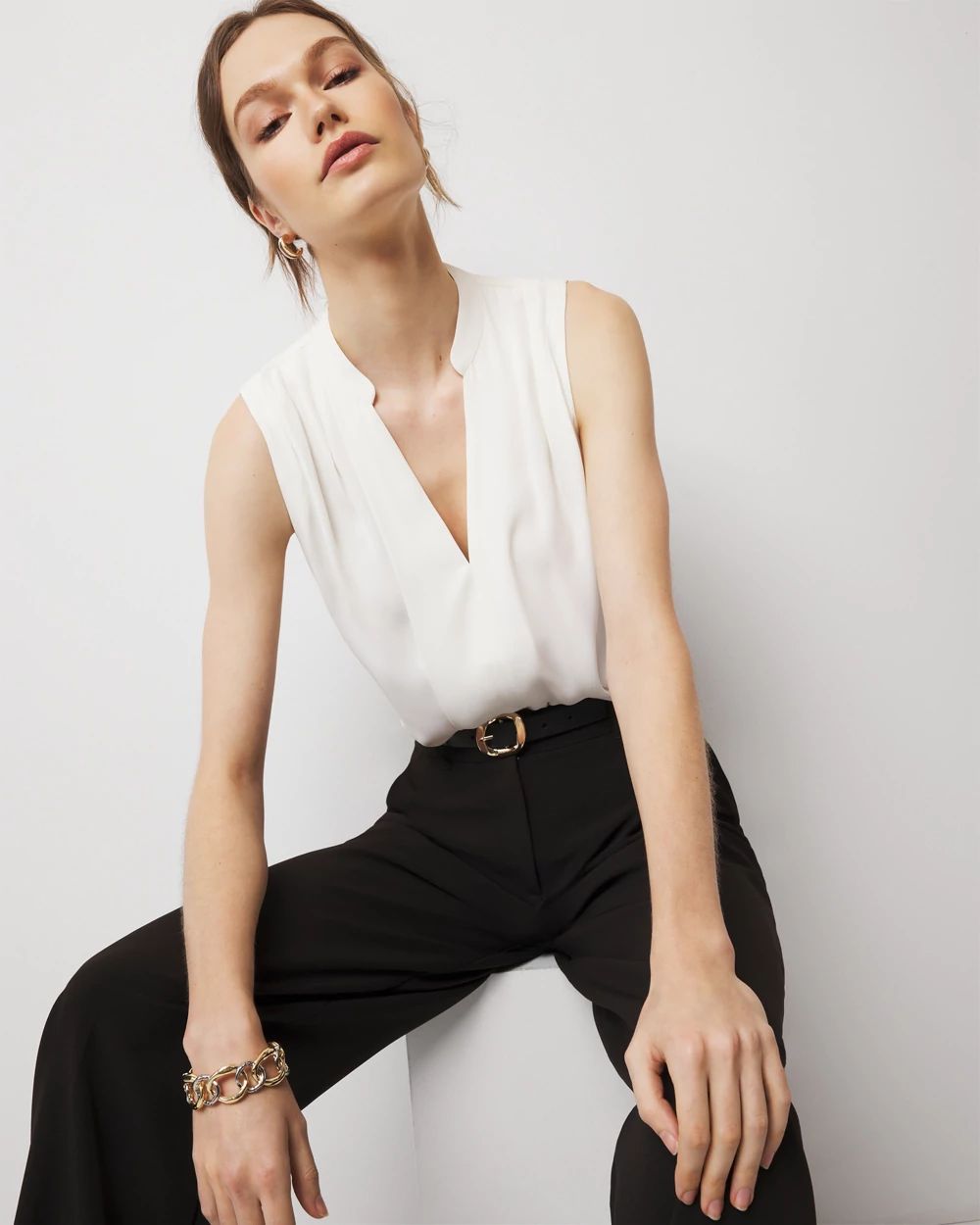Petite Pleated Shell