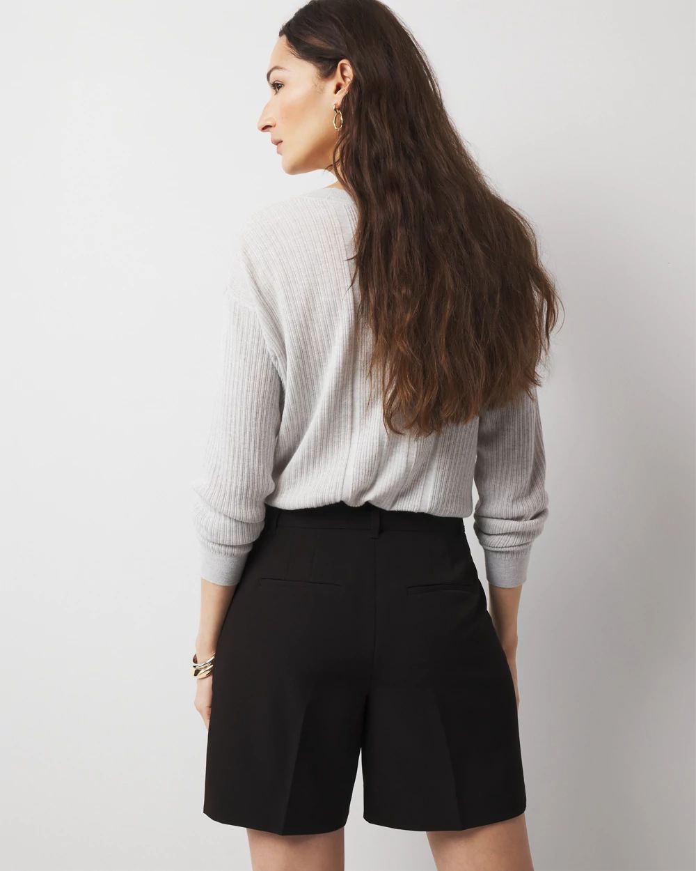 Pleated Tailored Shorts