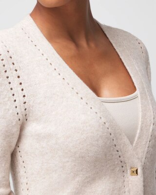 Petite Long Sleeve Boyfriend Cardigan